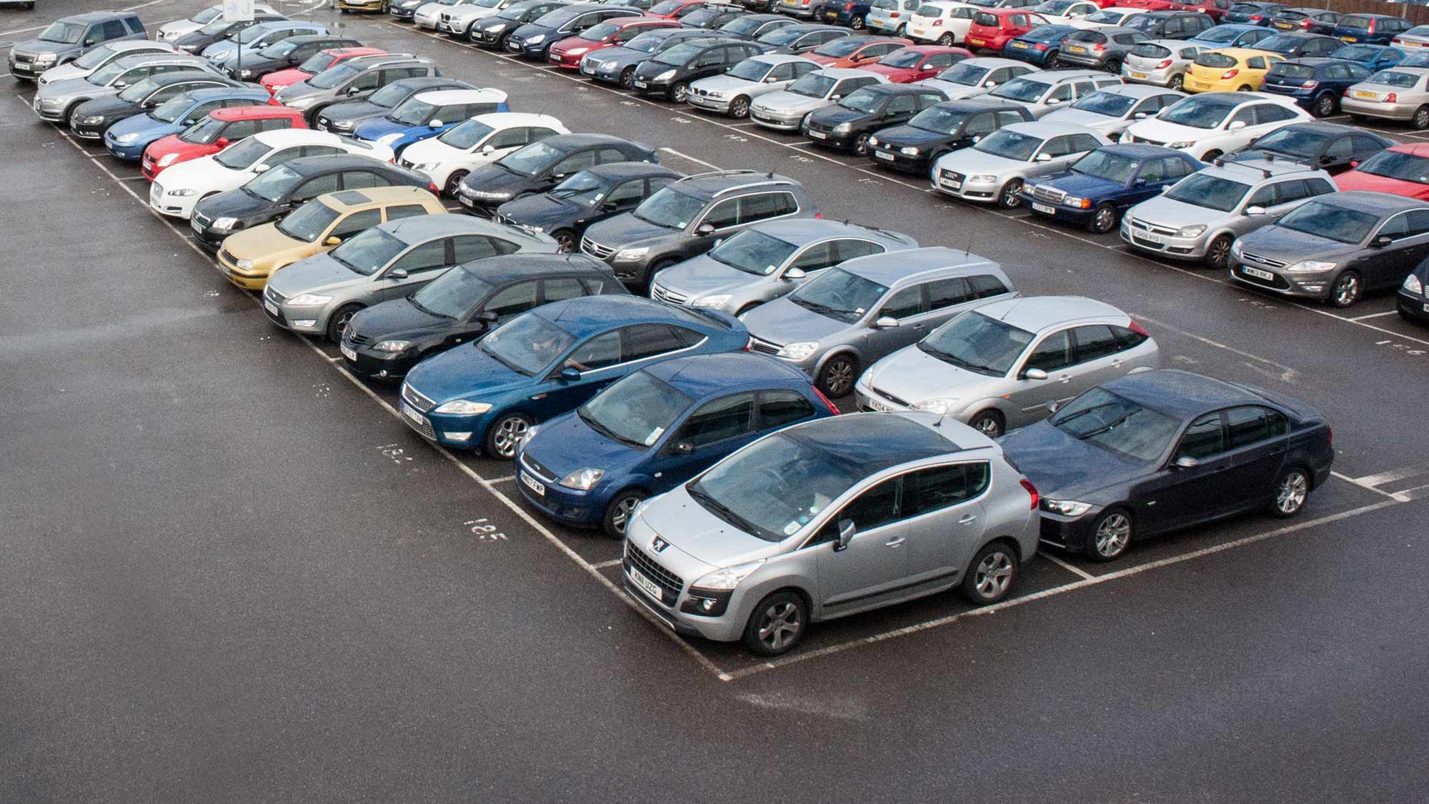 busy Manchester car park