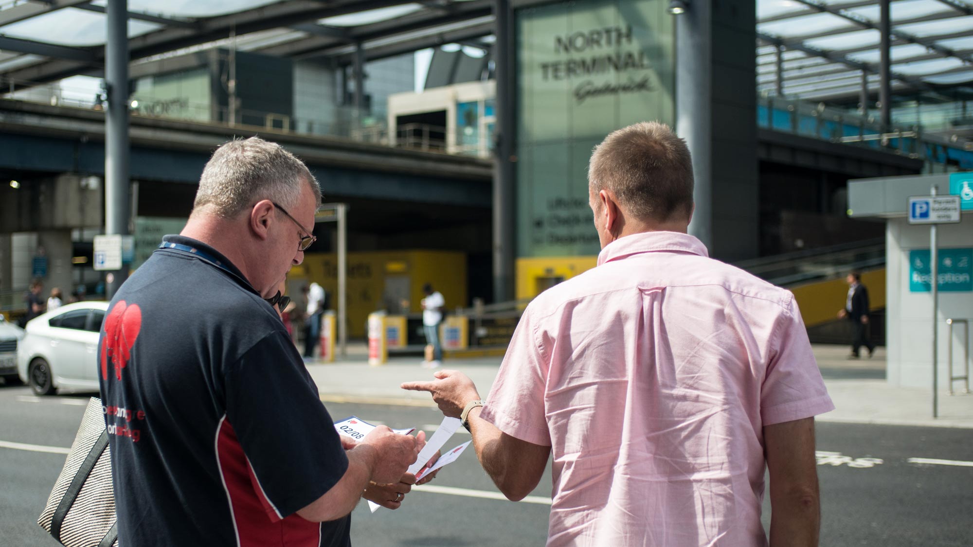 meet and greet at Gatwick forecourt