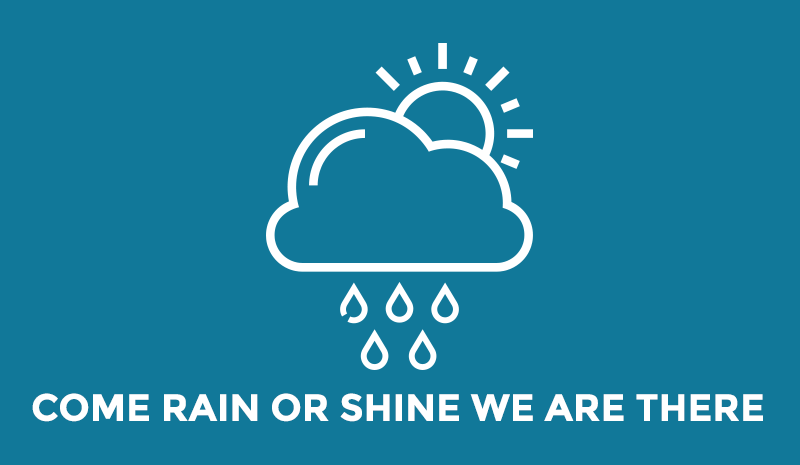 Come rain or shine north terminal valet parking is available